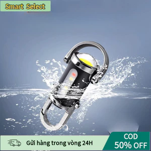 【COD】Đèn pin làm việc loại COB nhỏ gọn có thể móc vào chìa khóa, nhiều mức sáng lựa chọn, sạc lại dễ dàng để dùng hàng n