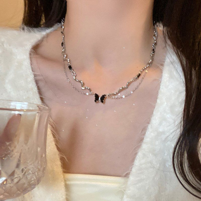 Phụ kiện thời trang mới cho phái nữ - Dây chuyền mặt bướm tinh tế, ngọt ngào, không phai màu