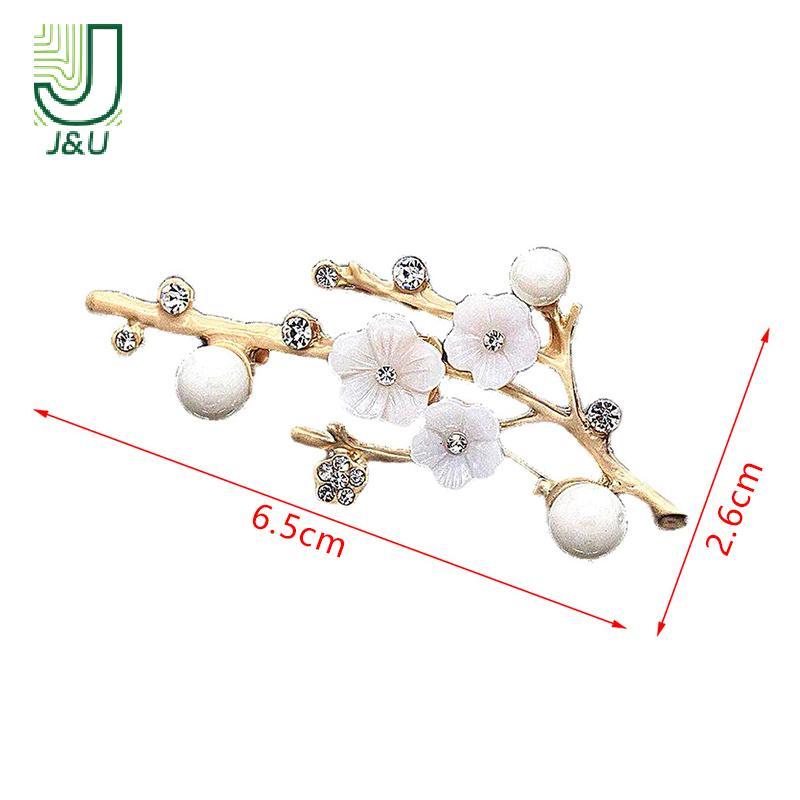 [J & U-T] Trâm cài hoa mận cho nữ Văn phòng đám cưới Trâm cài Chân trang sức năm mới Quà tặng Phụ kiện trang trí tiệc