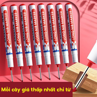 Bút đánh dấu lỗ sâu đầu ngòi dài, kích thước 20mm, thiết kế chống thấm, mực đen, đỏ, xanh dương chất lượng, đa năng