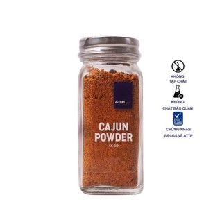 Bột Gia Vị Cajun Atlas Garden Lọ 55g, Đậm Vị Cay Nồng Cho Các Món Ướp Trộn Nướng