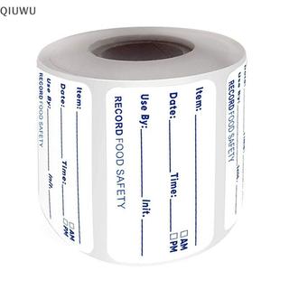 QIUWU 500 Cái / cuộn Miếng Dán Nhà Bếp Tủ Lạnh Tủ Đông Bảo Quản Thực Phẩm Ngày Nội Dung Nhãn.