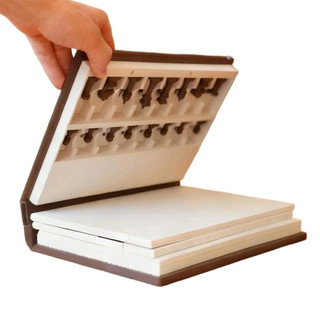 Playbook'd Chess, 3D Printed Chess Book Books Design Folding Board Game for Adults