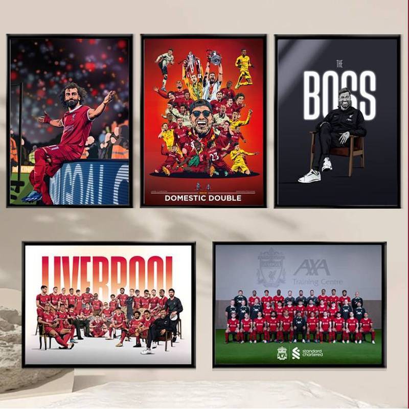 Tranh Canvas trang trí bóng đá Liverpool Salah