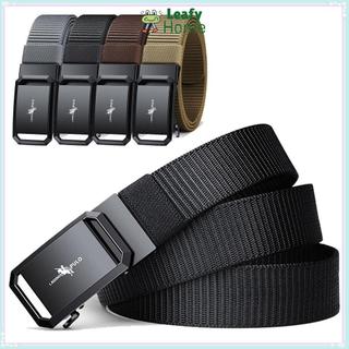 Dây thắt lưng LEAFYHOME khóa tự động, chất liệu nylon và vải canvas, phong cách hoang dã đơn giản cho doanh nhân