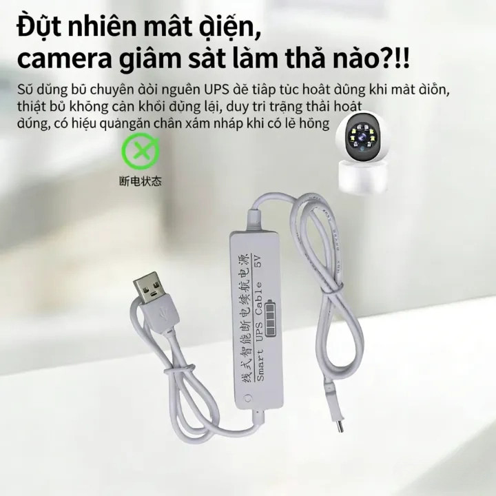 Pin dự phòng 6500mAh dung lượng lớn 5V, Bộ Lưu điện (UPS), Nguồn Dự Phòng, Cho Camera Wifi, Cầm tay / Di động