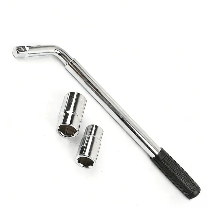 Cờ lê ống lồng hình chữ L thép crom - Cờ lê lốp xe / Tay công thay lốp，4 Đầu / Có thể thu vào，Tay Công Chữ L