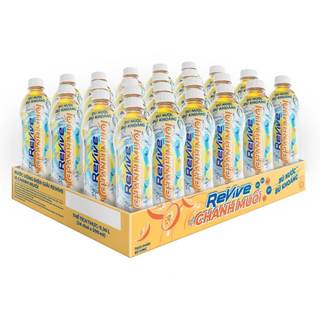 Thùng 24 chai nước bù khoáng Revive chanh muối 390ml