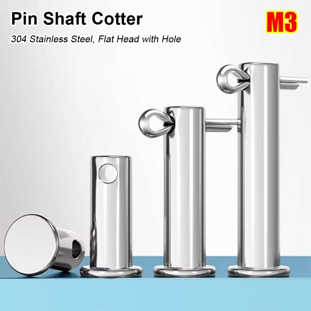 NOTE1 1 Bộ Pin Định Vị, M3 Hình Trụ Pin Trục Cotter, Hình Chữ T Đầu Phẳng GB882 Bộ Pin Cắm