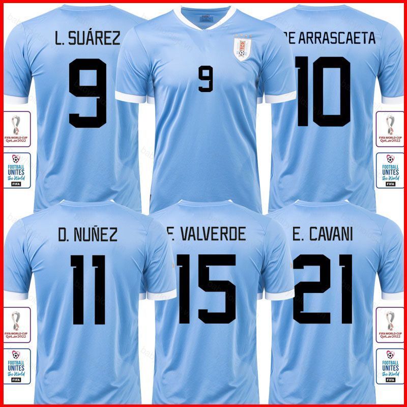 Áo thi đấu sân nhà World Cup 2022-2023 đội tuyển Uruguay phiên bản cầu thủ