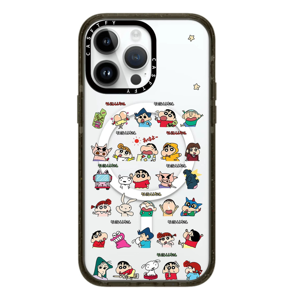 CASETi Gương Crayon Shin-Chan Biểu Hiện Kiểm Tra Ngôi Sao Cùng Phong Cách 16 Thích Hợp Cho 15ProMax Apple 14
