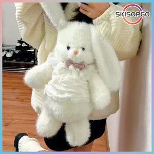 【SKISOPGO】Balo thỏ Bỏng Tai Dài 2in1,Mặc Đồ Siêu Mịn,Búp Bê Ba Lô Hình Động Vật,CỰC ĐÁNG YÊU,Quà Tặng Sinh Nhật