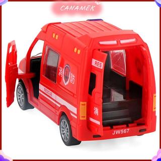 CANAMEK Bệnh Viện Cứu Hộ Xe Cứu Hộ Cảnh Sát Kim Loại Ô Tô Mô Hình Kéo Ba Âm Thanh Và Hợp Kim Ánh Sáng Diecast Đồ Chơi Ô Tô Cho Trẻ Em Bé Trai Quà Tặng CSF