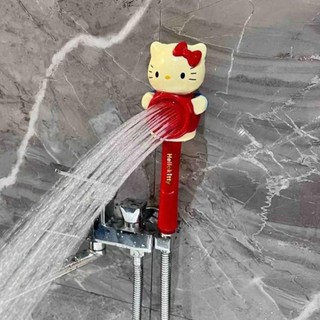 Đầu vòi hoa sen Kitty hoạt hình dễ thương - Vòi phun phòng tắm tiết kiệm nước áp lực cao cầm tay