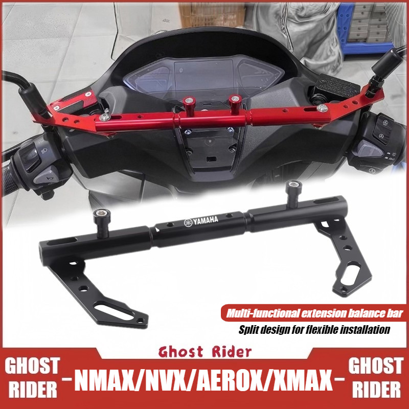 Dành Cho Xe YAMAHA NMAX NVX AEROX 155 XMAX300 Xe Máy Điều Hướng Điện Thoại Gắn Thanh Cân Bằng Tay Cầm Nối Dài Chân Đế Phụ Kiện
