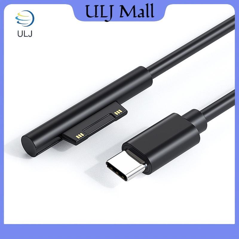 ULJ Bộ nguồn USB Type-C sạc nhanh mới cho Microsoft Surface Pro 7 3 4 5 6 15V 3A PD Dây cáp sạc máy tính bảng.