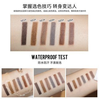 Cọ vẽ mày ROZO chống nước mồ hôi bền, đầu dao không chảy tróc màu, hàng chính hãng đầu siêu mảnh