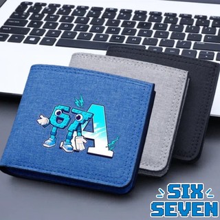Trộm Ví Brainrot SIX SEVEN Chữ A ~ Z Ví In Canvas Ví Dây Kéo Học Sinh Có Thẻ Ngân Hàng Đồng Xu Quà Tặng Trẻ Em