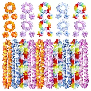 Vòng Hoa Nhân Tạo Hawaii Leis - Bộ 4 Chiếc, Phù Hợp Cho Tiệc Cưới Và Sinh Nhật Tại Bãi Biển Nhiệt Đới
