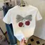 Trái Cây In Thương Dáng Cỡ Lớn Áo Ngắn Widen 100% Cotton 2026