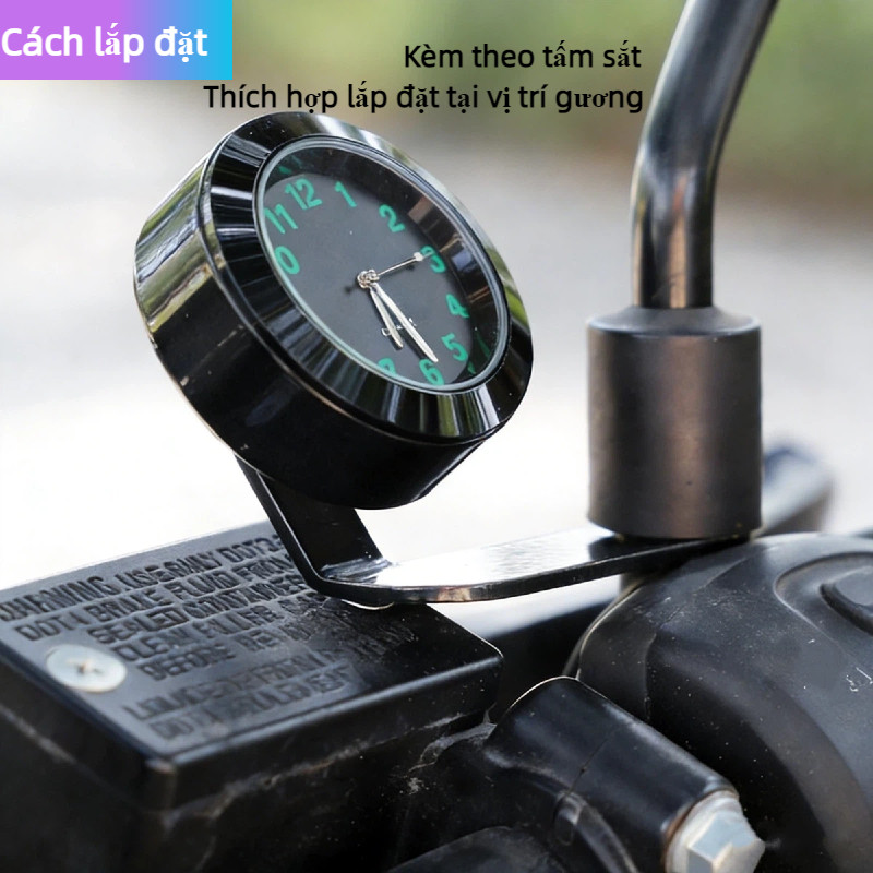Đồng Hồ Xe Máy Phát Sáng Chống Nước - Cho Xe Điện Vinfast Feliz, Evo & Mọi Xe Máy , Dễ Lắp