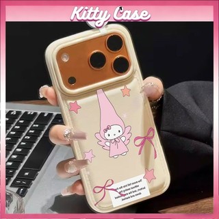 Ốp lưng iPhone 11/12/13/XR/14/15/16/17/7/XR Pro Max Plus cấu trúc khí nang họa tiết hình ảnh mèo hoạt hình quanh viền