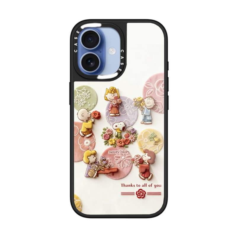CASECASE X Snoopy Drops Case Chống Trầy Xước Từ Hút Kính Cho IPhone 17 Air 16 15 14 Pro Max Plus Ốp Lưng Cứng Có Hộp Khắc Logo