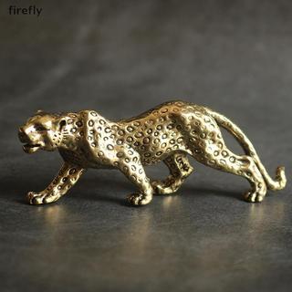[Firefly] Đồng thau nguyên khối Vintage Cheetah Tượng nhỏ để bàn Đồ trang trí Luy Animal Leopard Bức tượng nhỏ Đồ trang trí thủ công [VN]