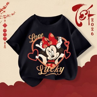 Áo thun in hình chuột Mickey hoạt hình dành cho bé gái, kiểu dáng thời trang, thoải mái và dễ chịu.