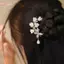 HFSHY Kẹp tóc hình chữ U handmade phong cách Hanfu, họa tiết hoa Lily of the Valley vintage dành cho nữ