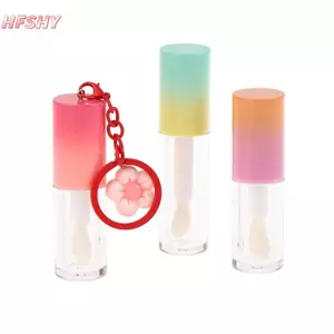 HFSHY Lip Glaze Chai Có Móc Khóa Gradient Rỗng Lipsti Gloss Tube Chai Có Thể Đổ Lại Chai Chất Lỏng Chai Lipgloss Mẫu Chai VN
