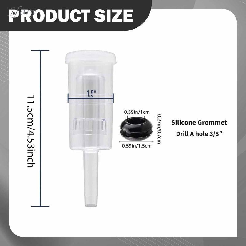 Jfory Bộ 3 Airlock để lên men chắc chắn để làm bia rượu vang với Grommets để pha Kimchi Bảo quản bia lên men