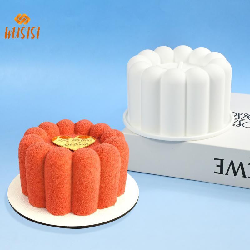 [WUSISI] Khuôn Silicon Bánh Bento Tròn Khuôn Socola Mousse Xà Phòng Nến Làm Khuôn Nhà Bếp Máy Nướng Món Tráng Miệng Dụng Cụ MỚI