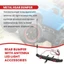 Ốp Lưng Sau Kim Loại Có Đèn LED Ăng Ten Đuôi Móc Cho Xe Bánh Xích RC 1: 10 TRX4 SCX10 90046