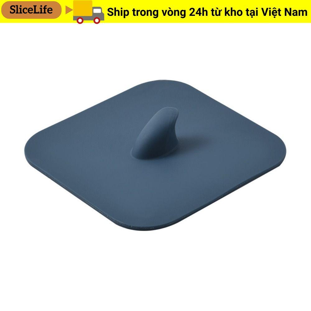 Vỏ thoát nước sàn SLICELLIFE, Vỏ ống thoát nước bằng silicon khử mùi, Xanh xám mềm mại Chống phát hiện Nút chặn thoát nước gia đình