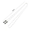 Giá đỡ kính mắt RTJIFSS, Dây đeo kính chống rơi chống mất, Dây đeo kim loại cổ treo chống trượt hợp thời trang nam nữ