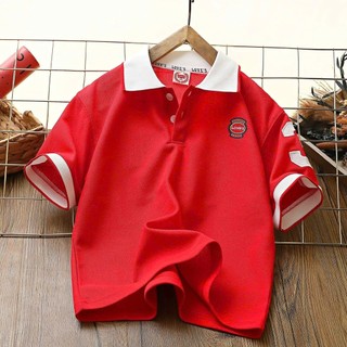 Áo polo bé trai 18-52kg mẫu chữ LOVE. Chất liệu co dãn, thiết kế đẹp. H36