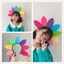 Băng đô hướng dương JVSUB, Dây buộc tóc đầy màu sắc cầu vồng đàn hồi, Phụ kiện tóc Kawaii Photo Prop Hairband Party