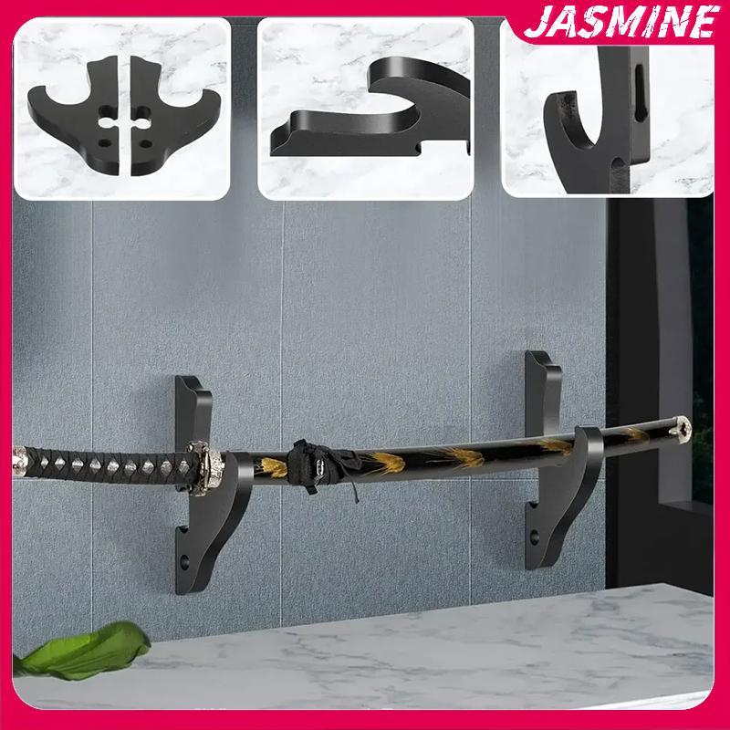 JASMINE Treo Tường Gỗ Thanh Kiếm Đứng Móc Treo Có Thể Điều Chỉnh Màn Hình Ra Cosplay Đũa Phép Thanh Kiếm Cho Samurai Ra JASMINE