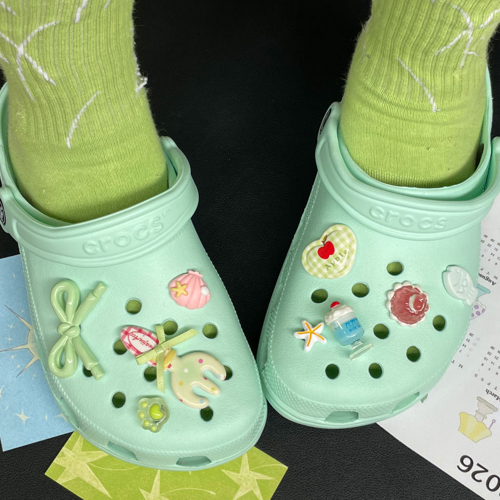 Phụ Kiện Trang Trí Crocs Hoa Sáng Tạo Có Thể Tháo Rời, Phù Hợp Mùa Xuân Hè