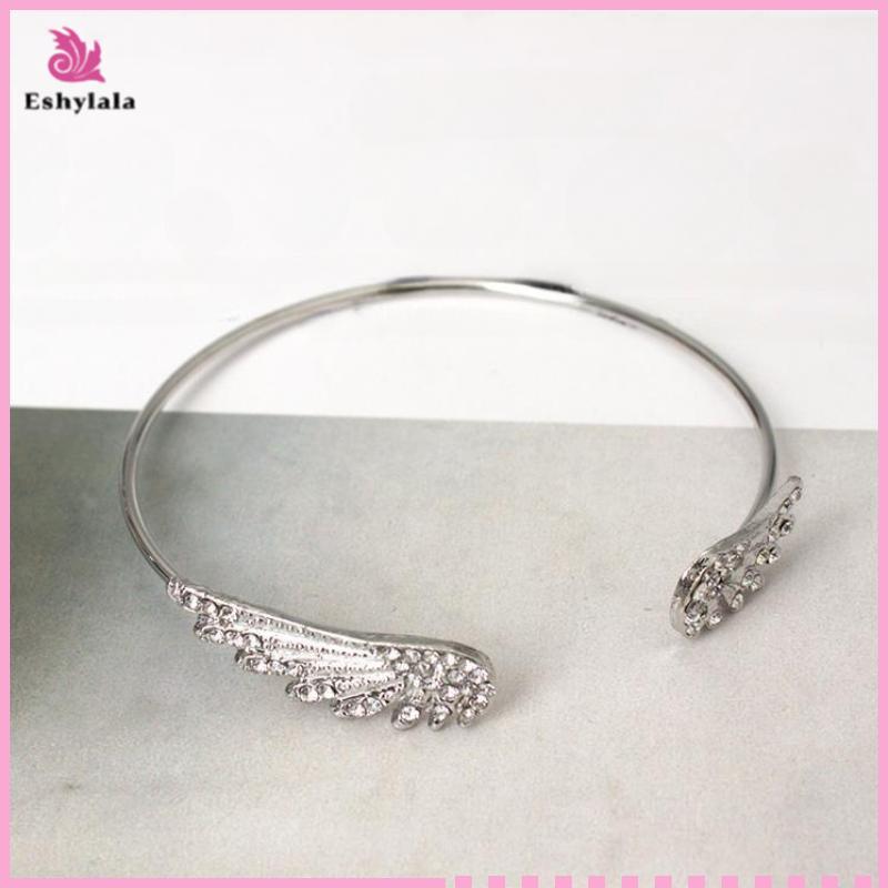 Vòng tay bạcadjustable Eshylala Angel Wings dành cho nữ - Quà tặng thời thượng