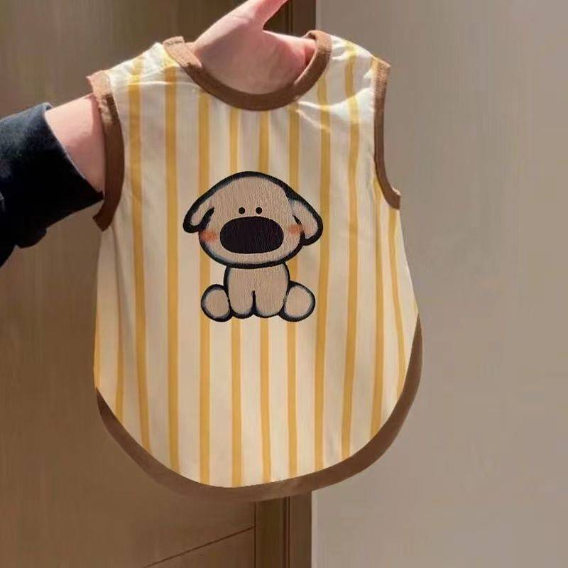 【Ready Stock】 Cat Clothes Spring and Summer Cute Cartoon Puppy's Vest Cat Summer Kitten Thin Small Dog Breathable Lint-Free AcTa