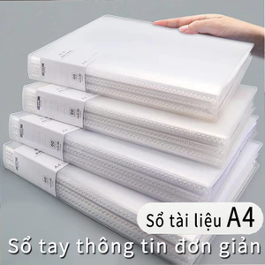Sổ tay A4, chất liệu cao cấp, nhiều kích cỡ, có thể đựng tài liệu thi, học tập và văn phòng phẩm.