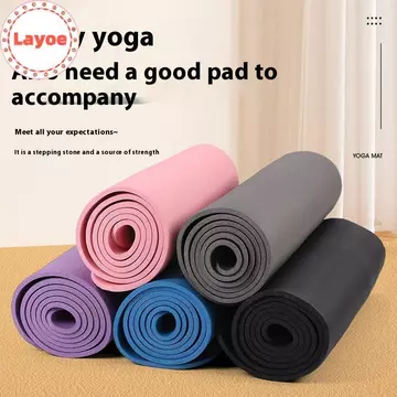 Layoe 1 Thảm tập Yoga Thi Thảm tập thể dục thể thao chống trượt 3MM EVA Thảm tập yoga xốp thoải mái để tập thể dục Yoga và Pilates Thảm tập 