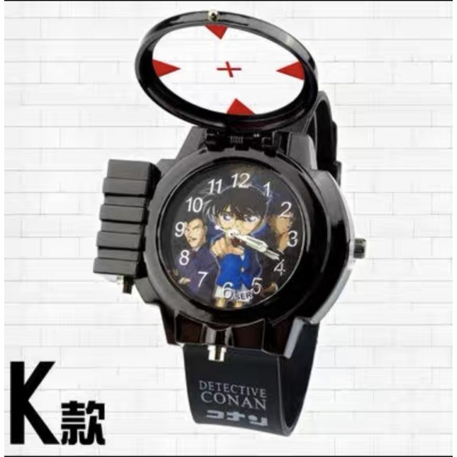 Anime Thám Tử Lừng Danh Conan Laser Trẻ Em Hoạt Hình Anime Conan Laser Watch 0330