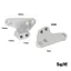 4 Kim Loại Phía Trước Phía Sau Giảm Chấn Dưới Gắn Ghế Cho 1 / 10 Traxxas MAXX 2.0 V2 89077-4 WideMaxx Nâng Cấp Phần Phụ Kiện