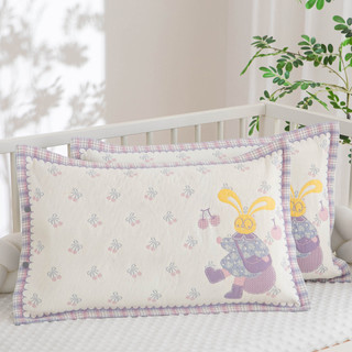 Gạc Trẻ Em Gối 35X55cm Hoạt Hình Thỏ Bé Mẫu Giáo Vỏ Gối Cotton Nguyên Chất Lớp Một Gối Lót Lót Vỏ OS3T
