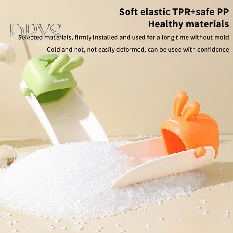 (TFT) Phòng Tắm Trẻ Em Thỏ Tập Vòi Mở Rộng Tiết Kiệm Nước Hoạt Hình Trẻ Em Rửa Tay Vòi Nối Dài Phụ Kiện Phòng Tắm MỚI