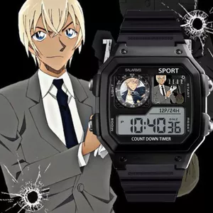 Thám Tử Lừng Danh Conan Anime Amur ToRu Sinh Viên Đồng Hồ Điện Tử Đèn Ngủ Quà Tặng Sinh Nhật