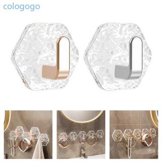 COLO 10 Cái Móc Dính Acrylic Vô Hình Chất Liệu Chắc Chắn Không Hư Hại Treo Tường Phụ Kiện Cho Tổ Chức Gia Đình